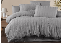 Постельное белье Washed Cotton Loom And Flow - Ardus Grey (Турция), евро